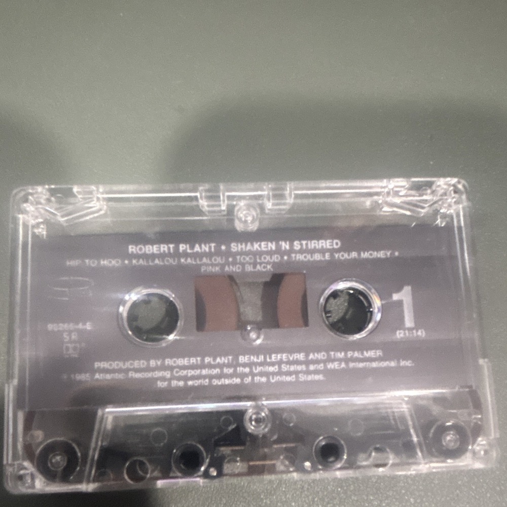 Robert Plant - Shaken 'n Stirred Cassette Album Atlantic 1985 90528-4-E